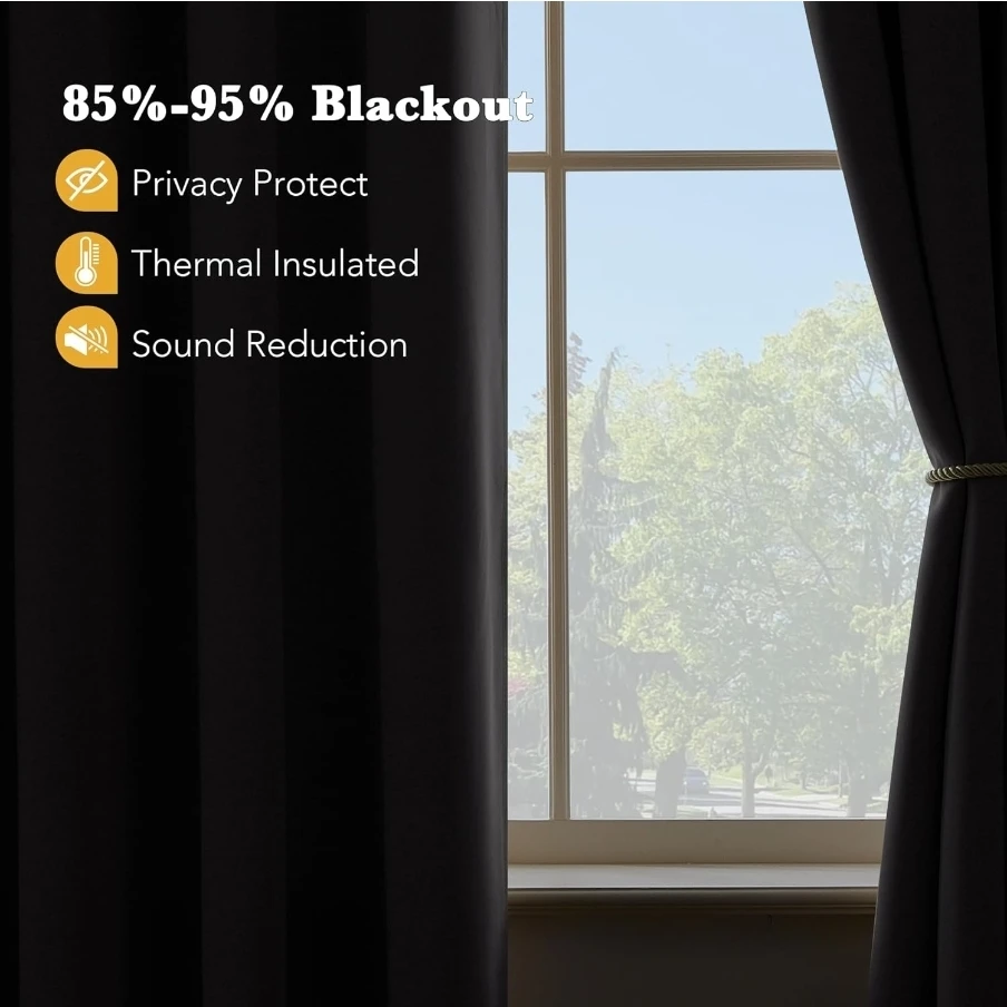 6 RYB HOME Short Blackout Curtains - photo 3