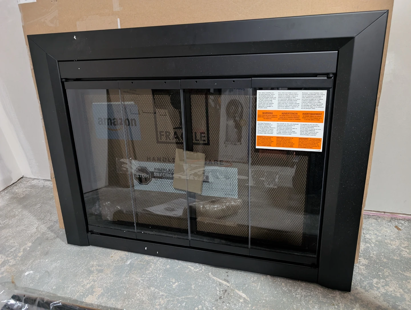 Brand New Clairmont Small Fireplace Glass Door For Sale - photo 5