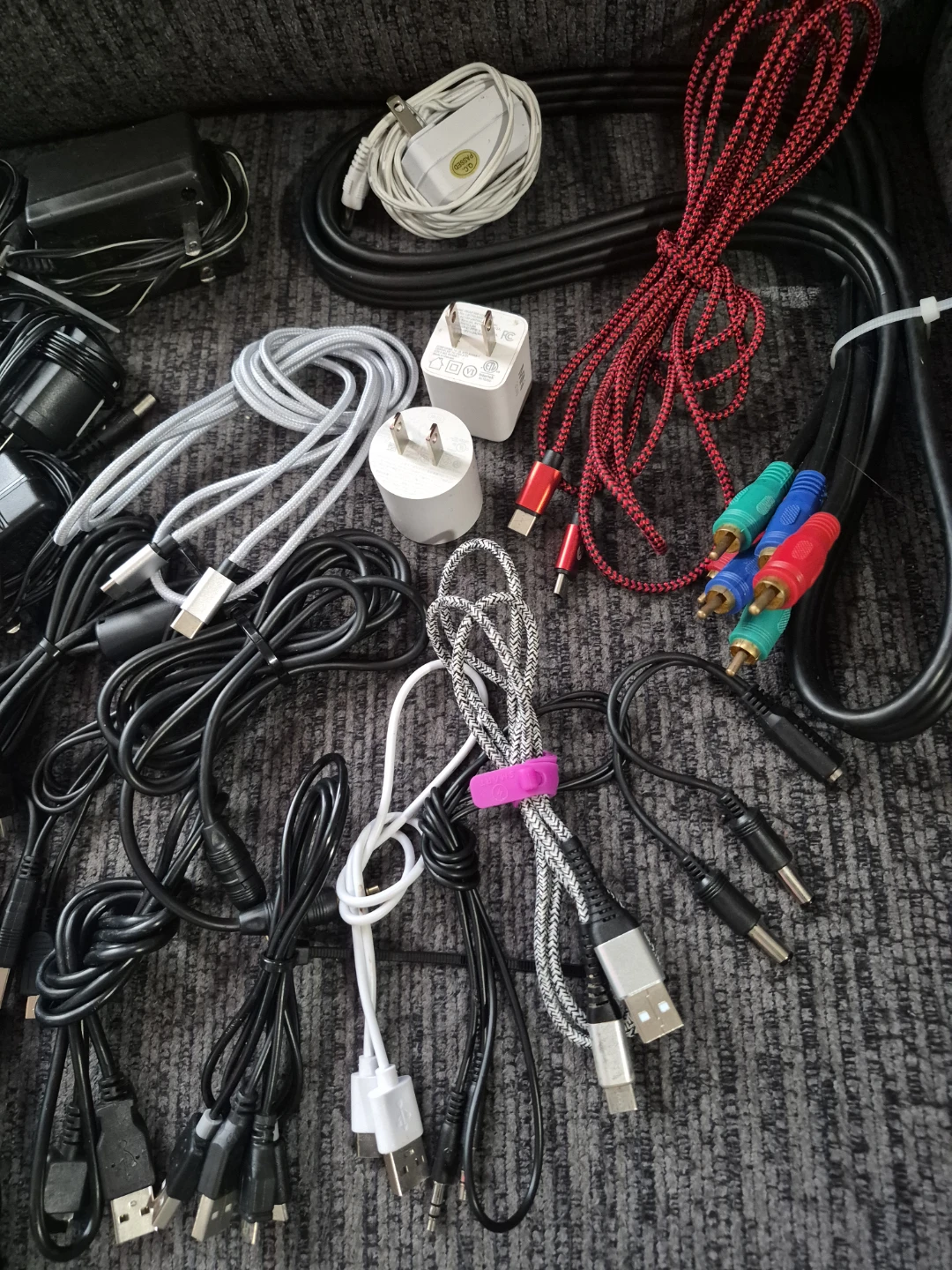 Assorted Electronics Cables and Adapters