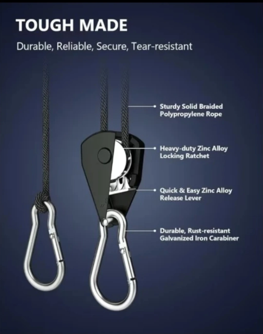 Adjustable Rope Ratchet (12-Pack)