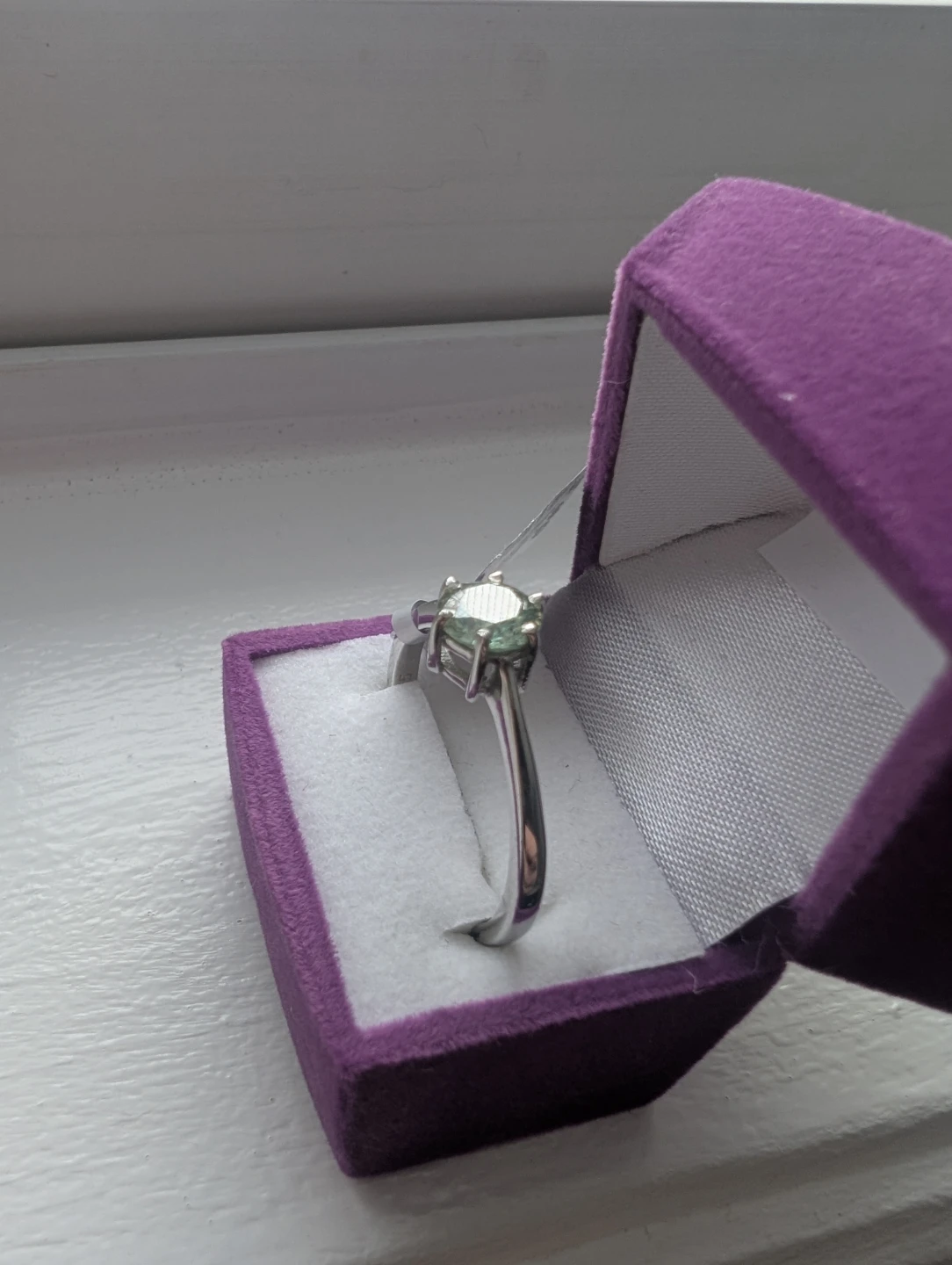 Brand New Silver Moissanite Ring For Sale - photo 2