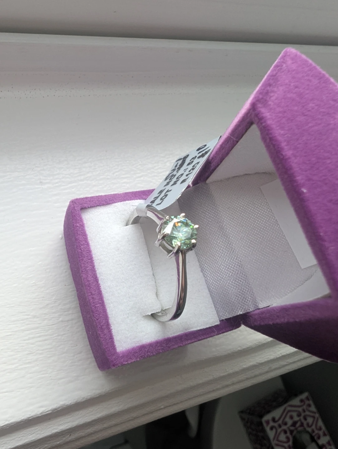 Brand New Silver Moissanite Ring For Sale - photo 3