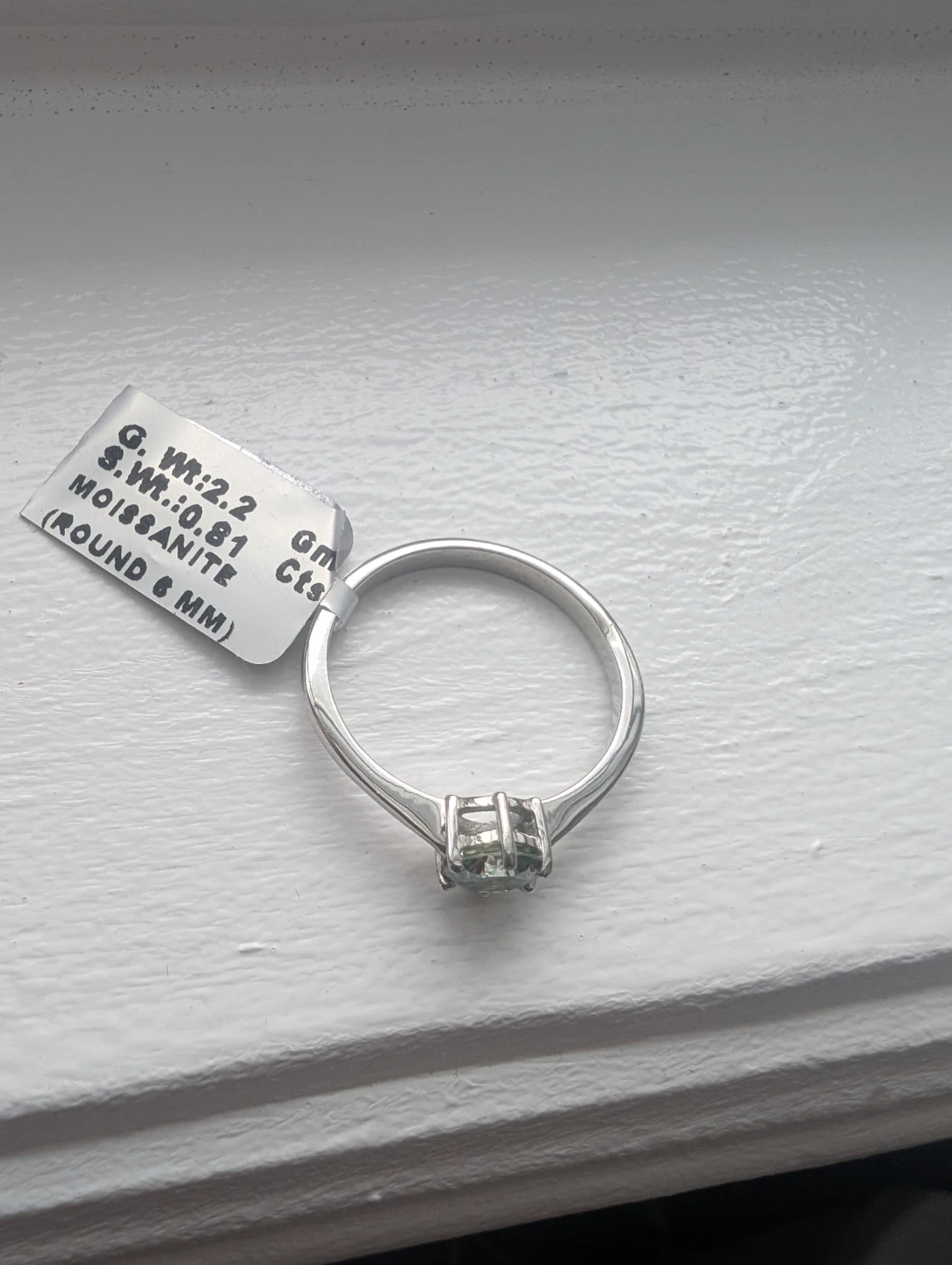 Brand New Silver Moissanite Ring For Sale - photo 5