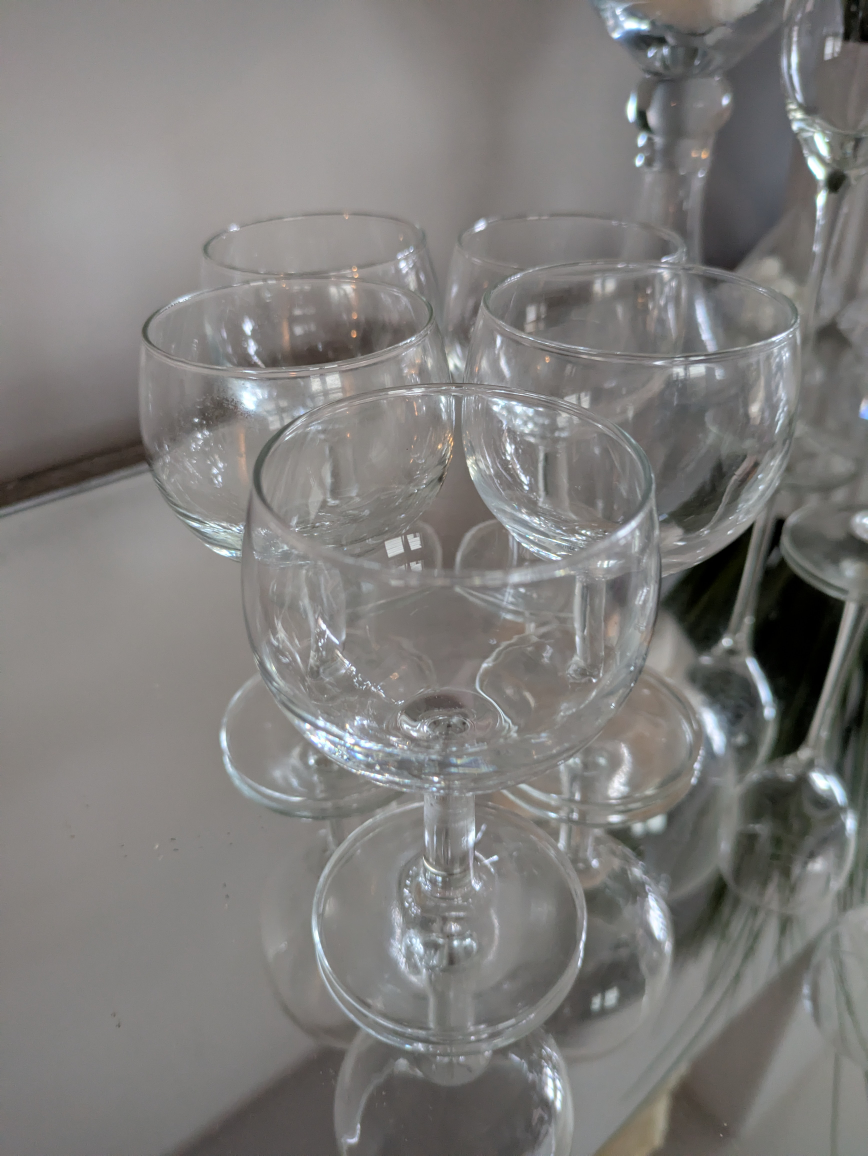 🏆 small port wine glasses set of 5 - photo 2