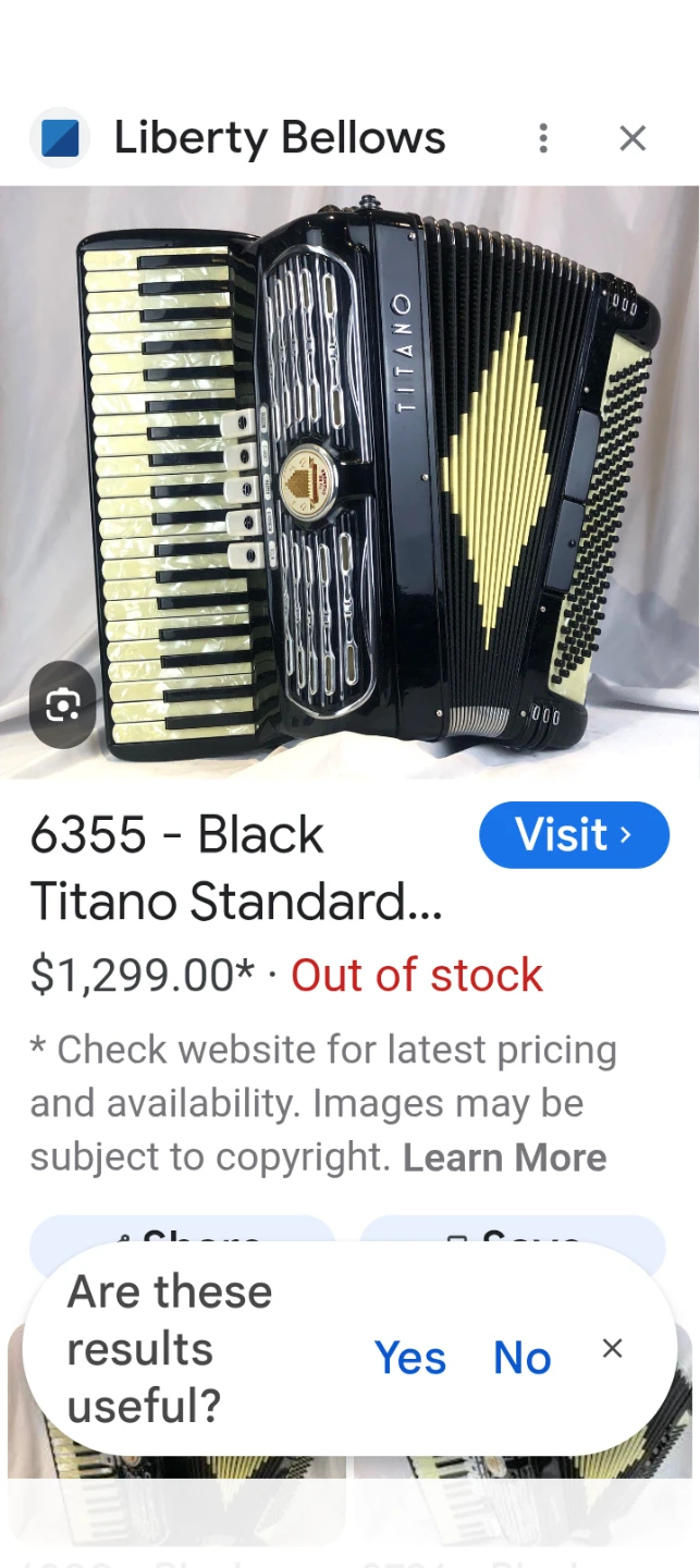 Titano Accordion five register accordion excellent condition - photo 4