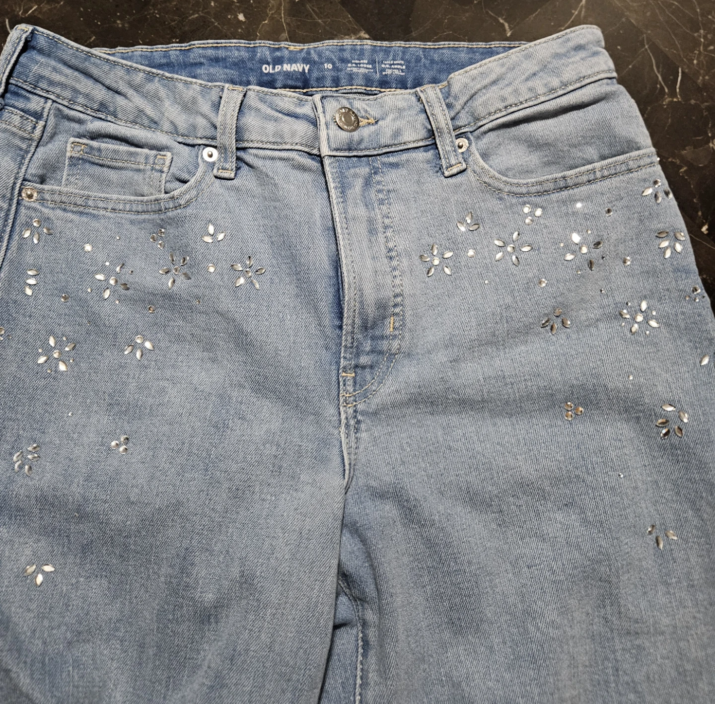 Old Navy High-Waisted Wide-Leg Jeans - Size 10 - photo 4