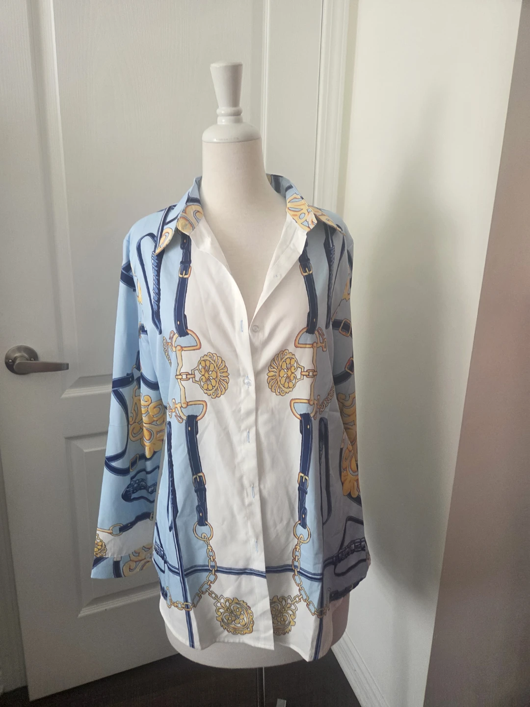Women's Printed Button-Up Shirt - photo 3