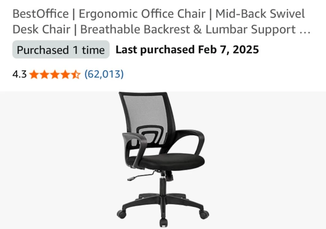 Black office chair - photo 2