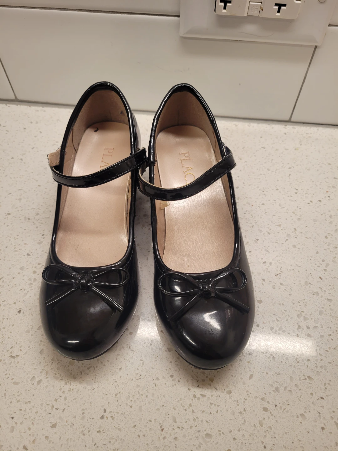 The Children's Place Black Patent Mary Jane Shoes Size 13