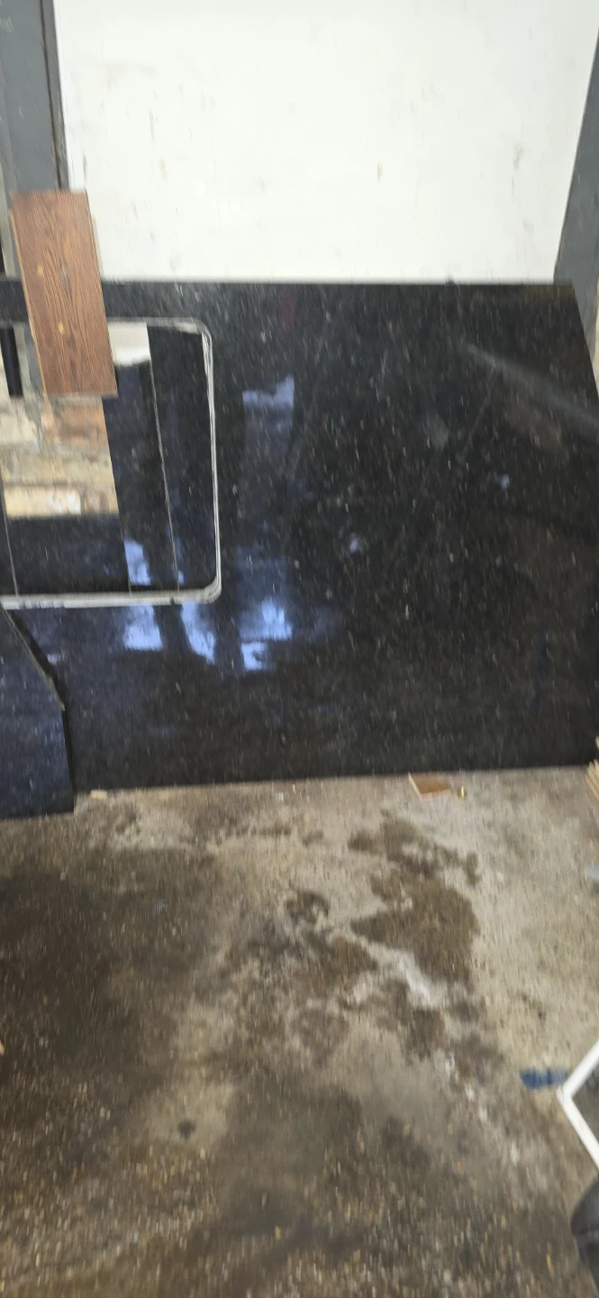 Black Granite Countertop Slab with Sink Cutout - photo 4