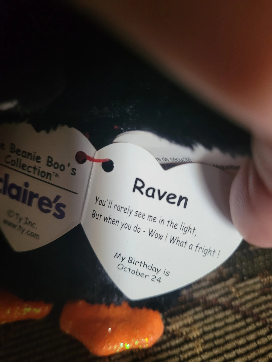 Ty Beanie Boo's Raven Bat Plush - photo 2