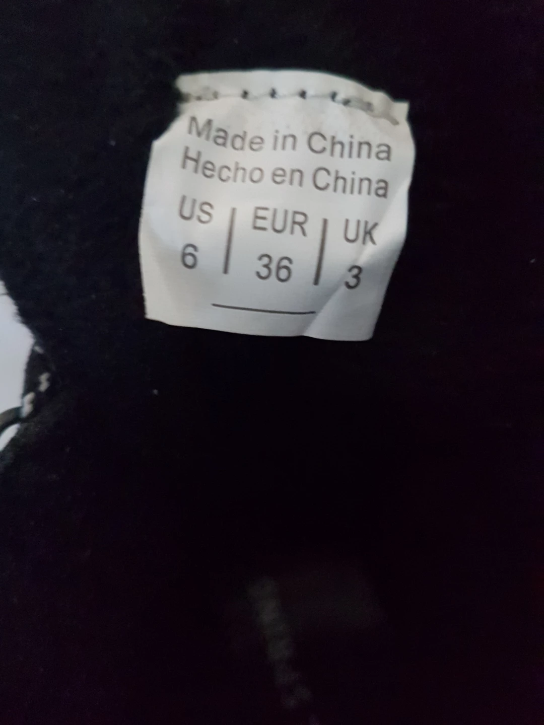 Black Spring Step Boots Size 6
