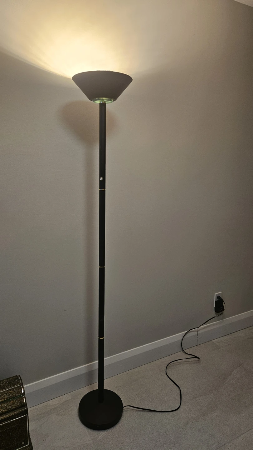 Black Floor Lamp with Adjustable Height - photo 2