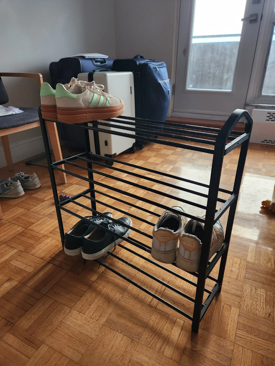 4-Tier Metal Shoe Rack