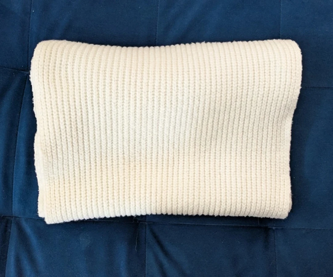 White Knit Scarf