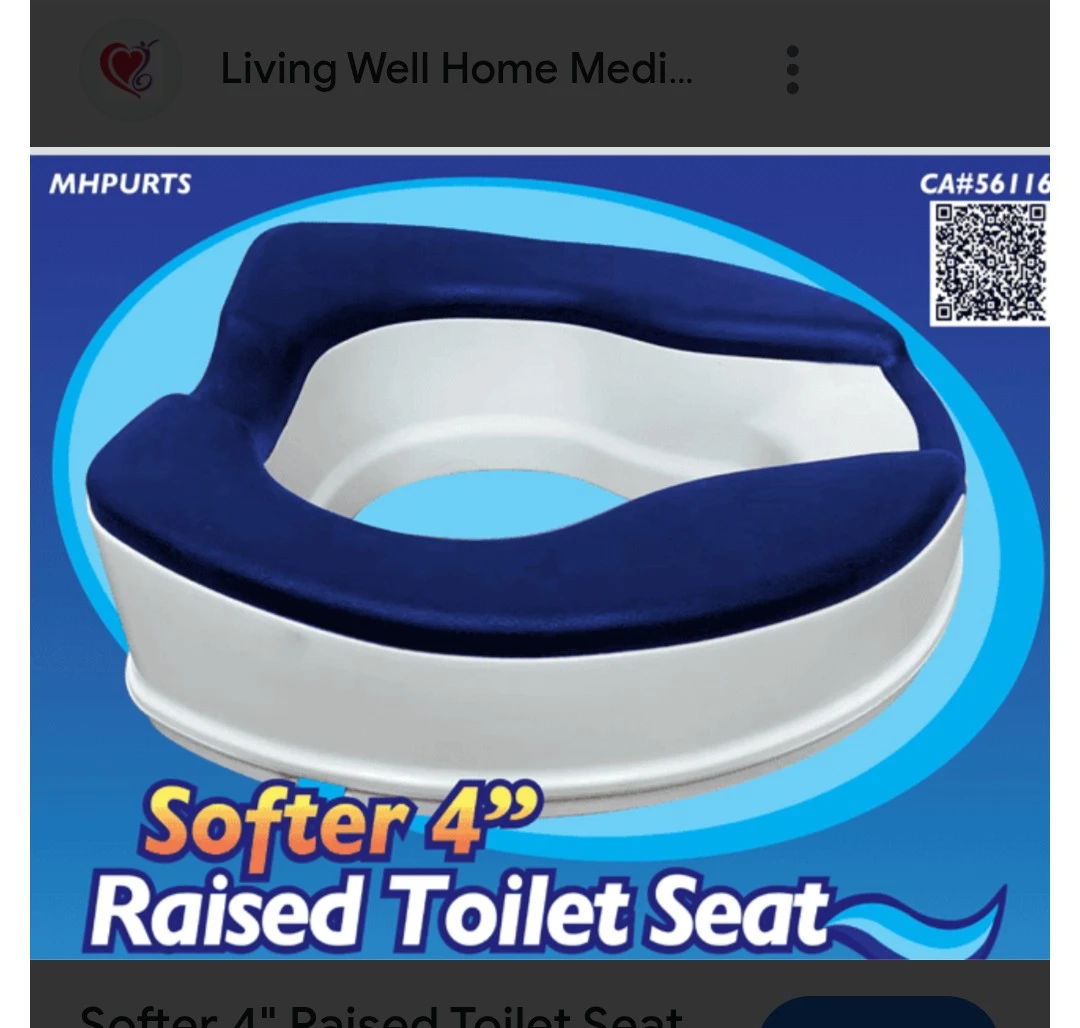 Softer 4" Raised Toilet Seat
