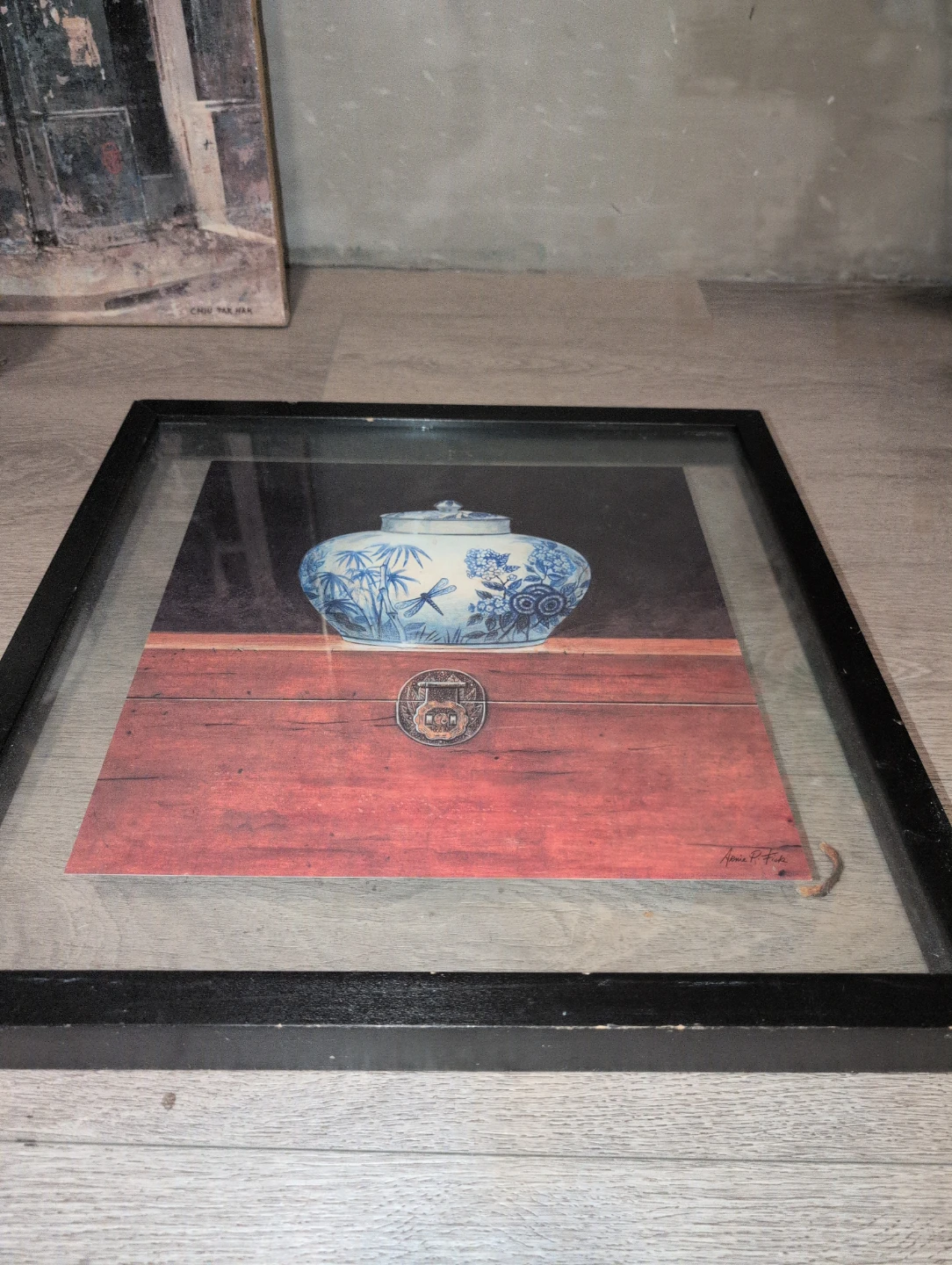 Framed Artwork - Blue and White Ginger Jar Print - photo 2