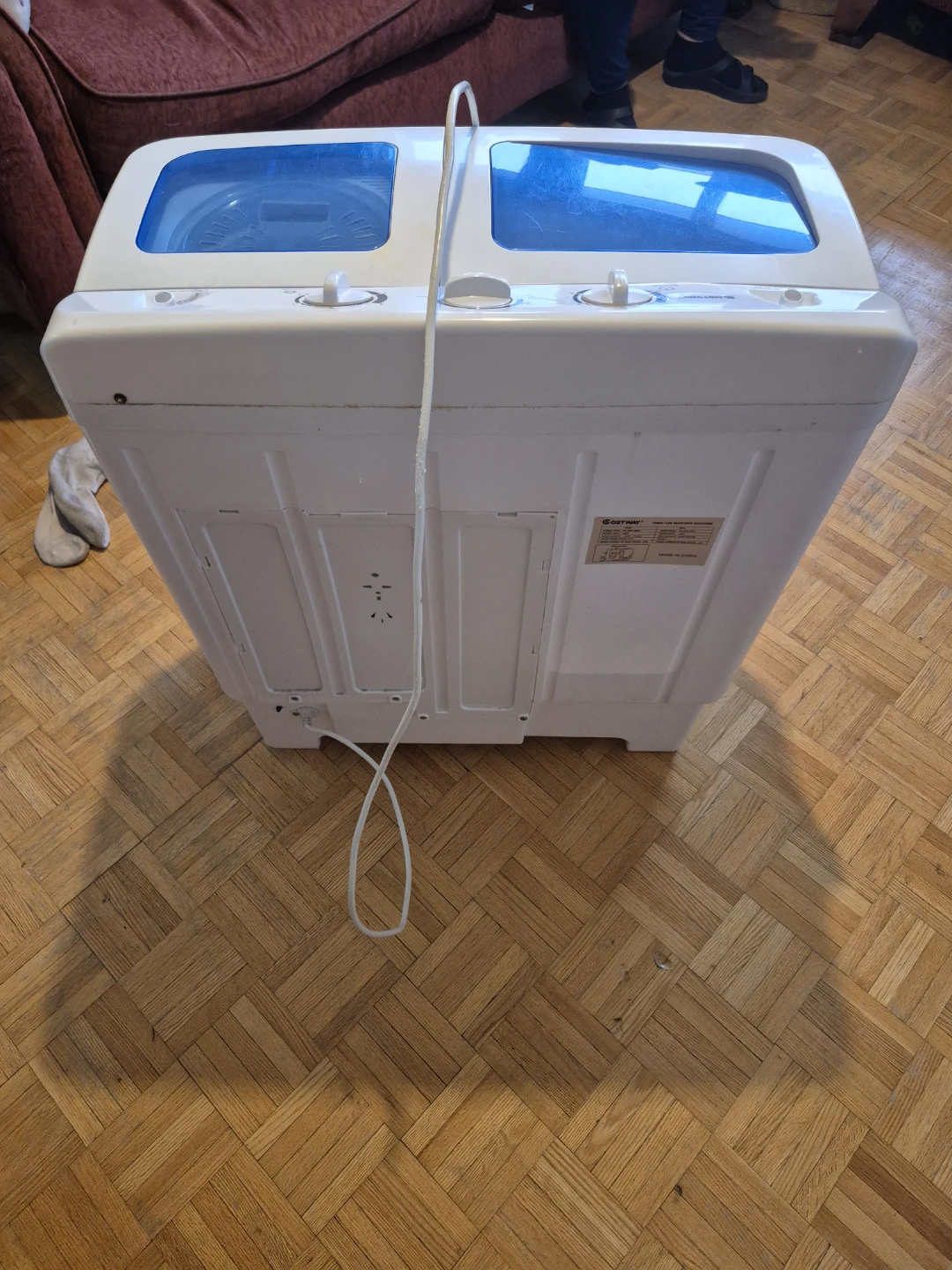 Costway Twin Tub Portable Washing Machine