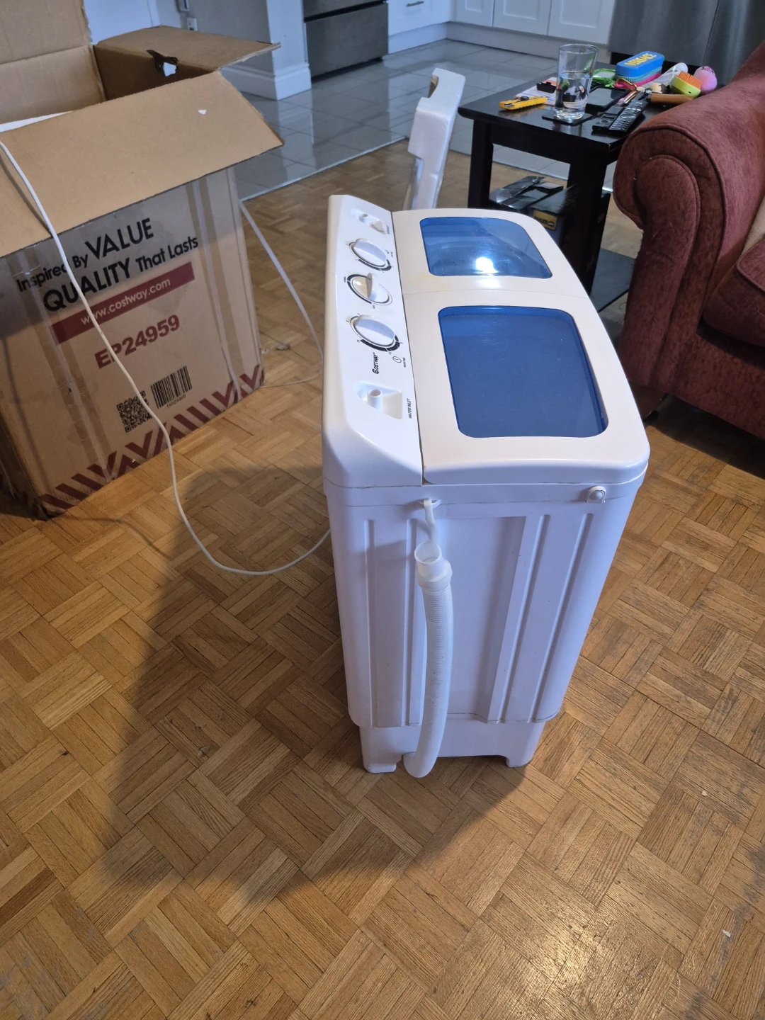 Costway Twin Tub Portable Washing Machine - photo 2