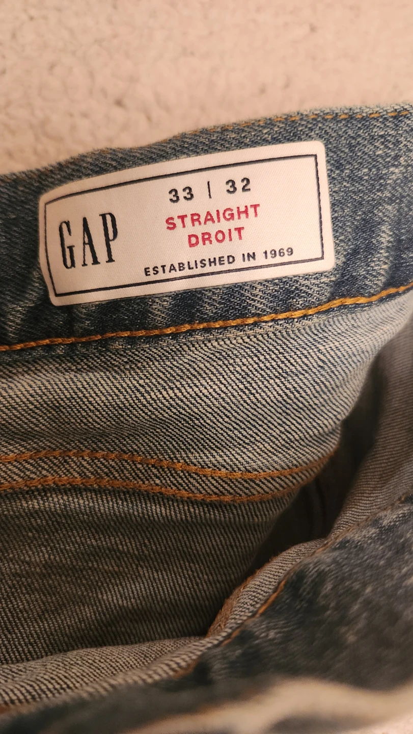 Gap Men's Straight Fit Jeans Size 33x32 - photo 5