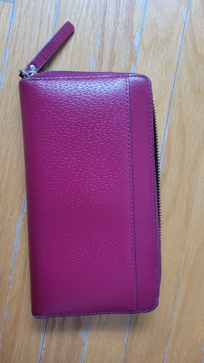 Kate Spade New York Zip Around Wallet - Magenta Leather - photo 2