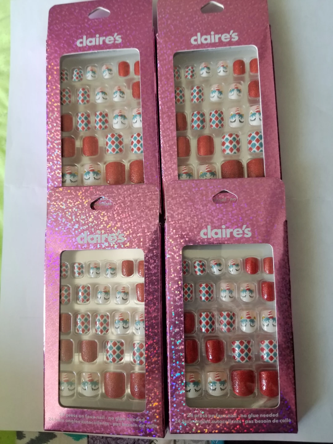 Claire's Faux Nails - 4 Packs