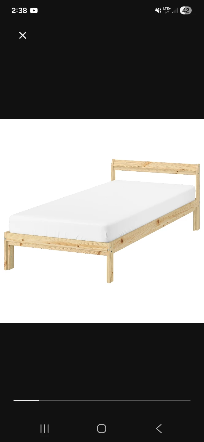 IKEA twin Bed Frame and Mattress