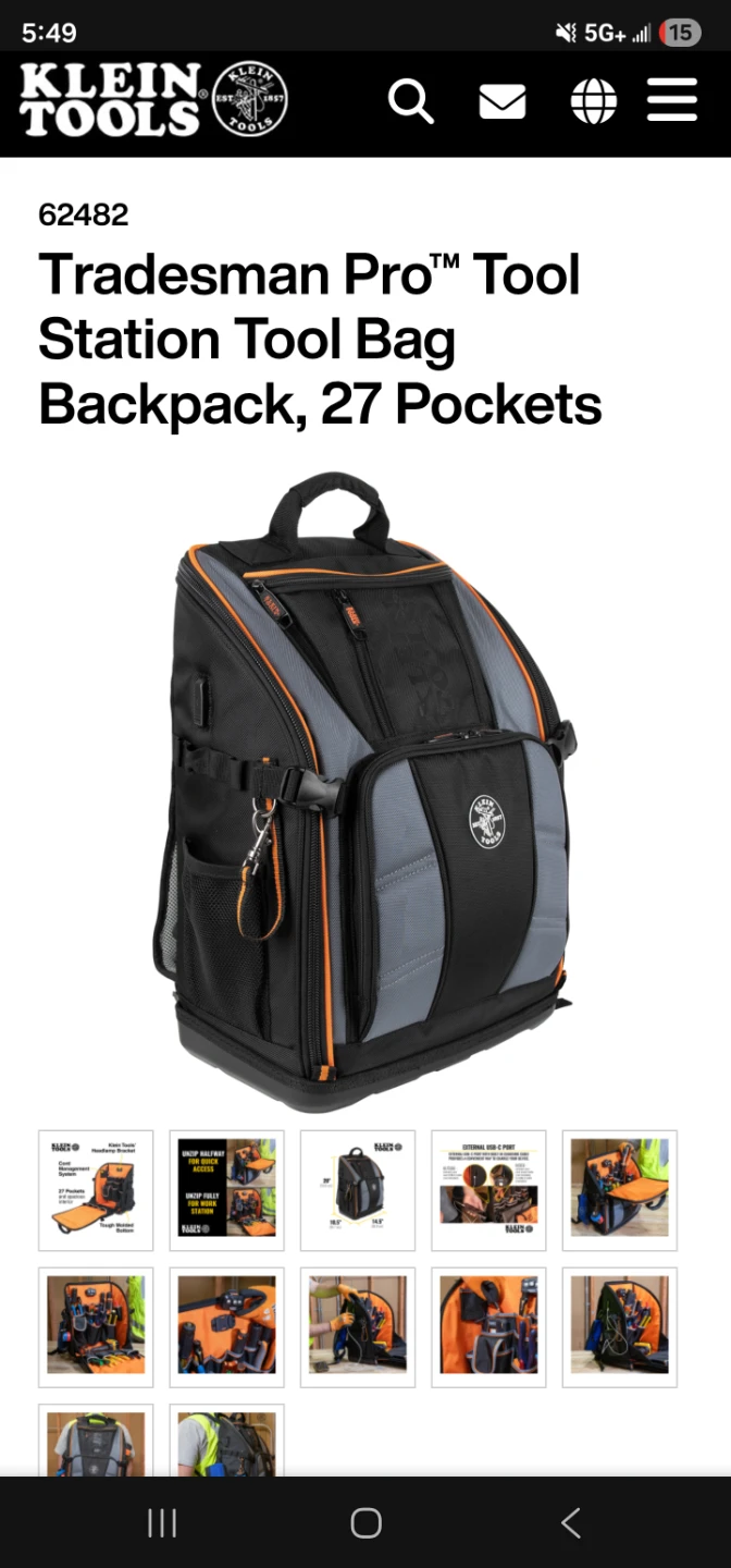 Klein Tools Tradesman Pro Tool Station Backpack