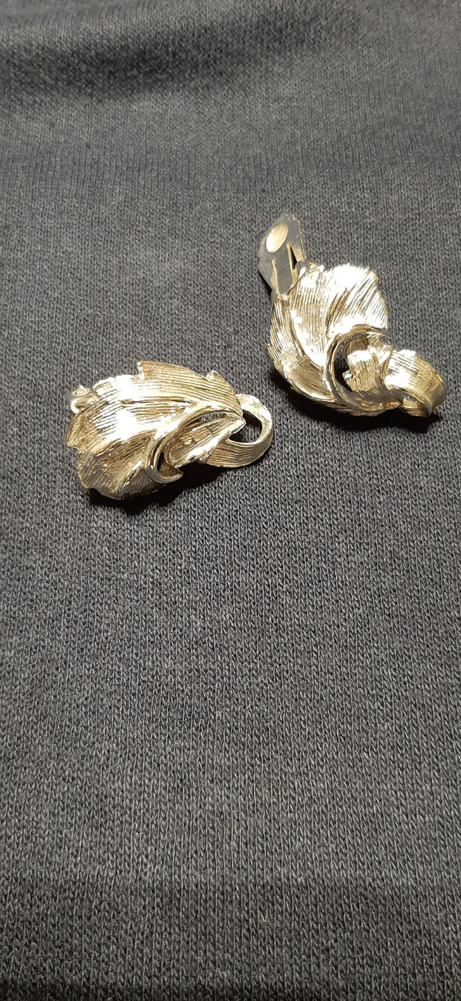 Vintage Silver-Tone Clip-On Earrings