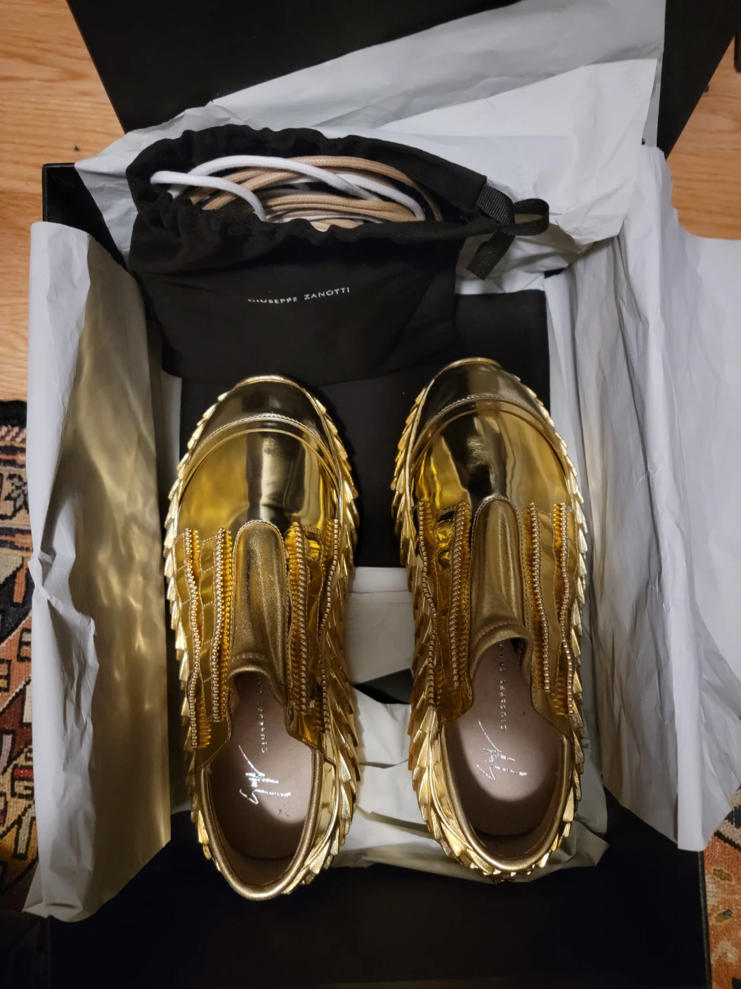 Giuseppe Zanotti Gold Sneakers - photo 5