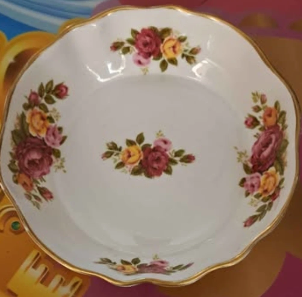 Canadian Classic Fine Bone China Bowl with Roses