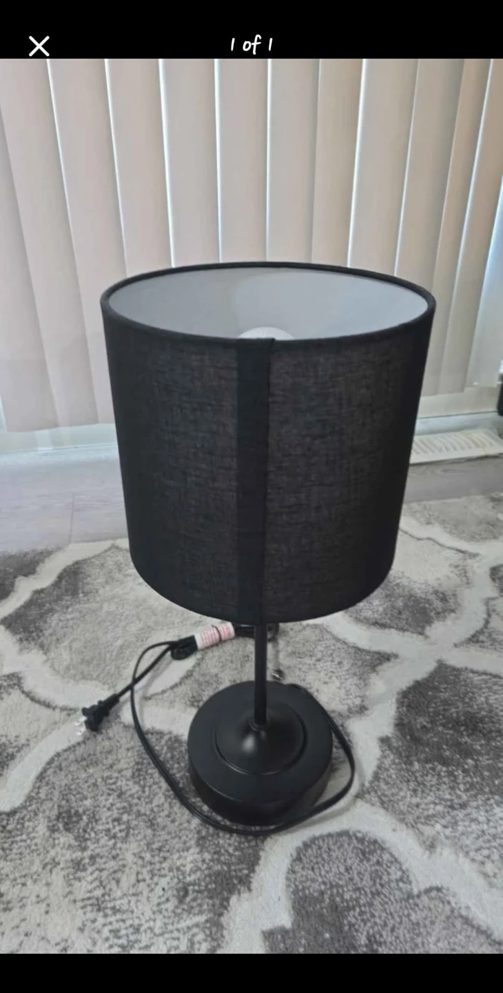 Black Table Lamp