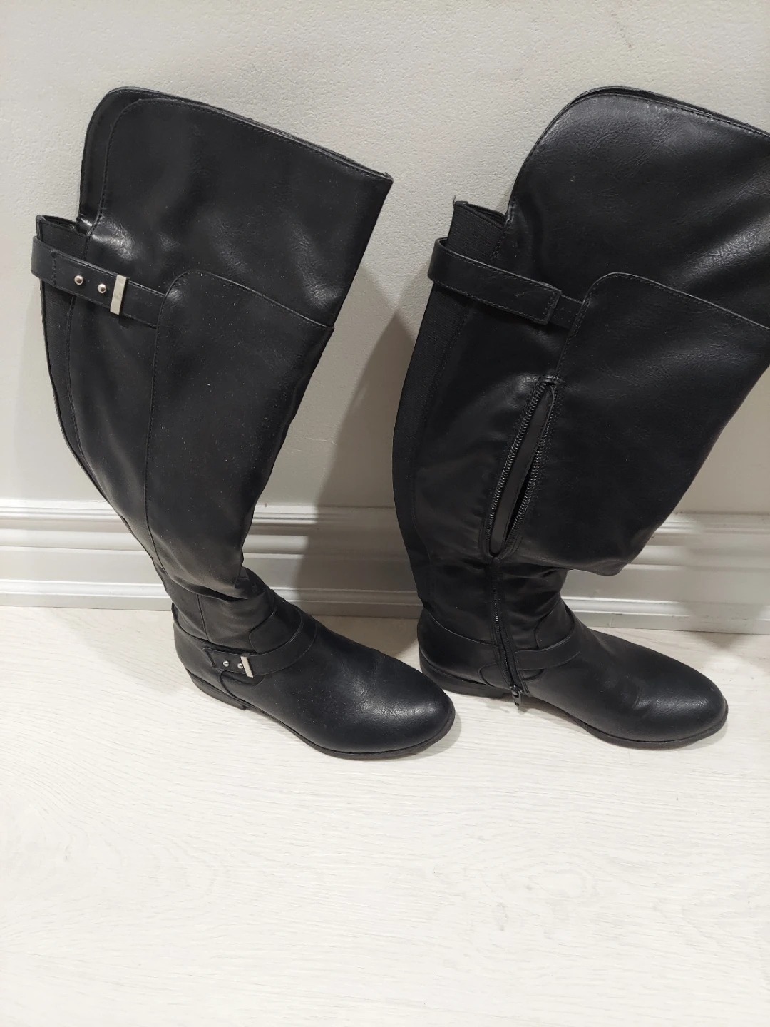 Black Knee-High Boots
