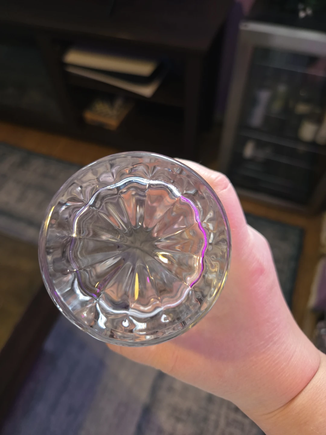 Set of 8 Clear Cut Glass Tumblers - photo 3