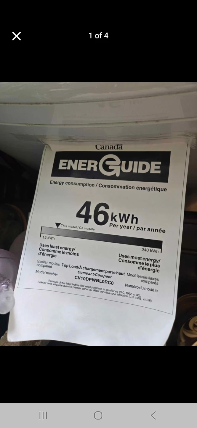 Comfee Top Load Washing Machine CV10DPWBLOR50 - photo 2