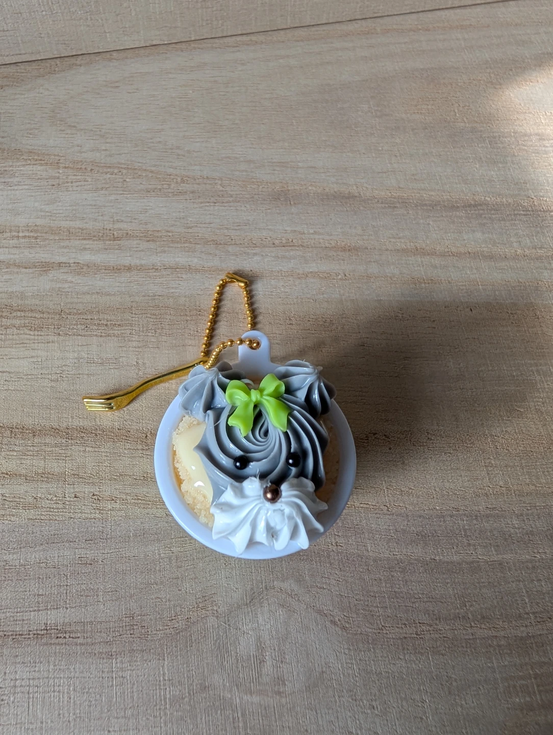 Schnauzer cupcake keychain charm Dog Charm