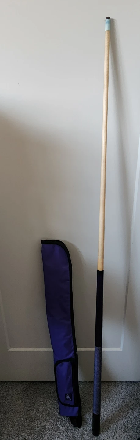 Billiard Pool Cue Stick with Purple Case