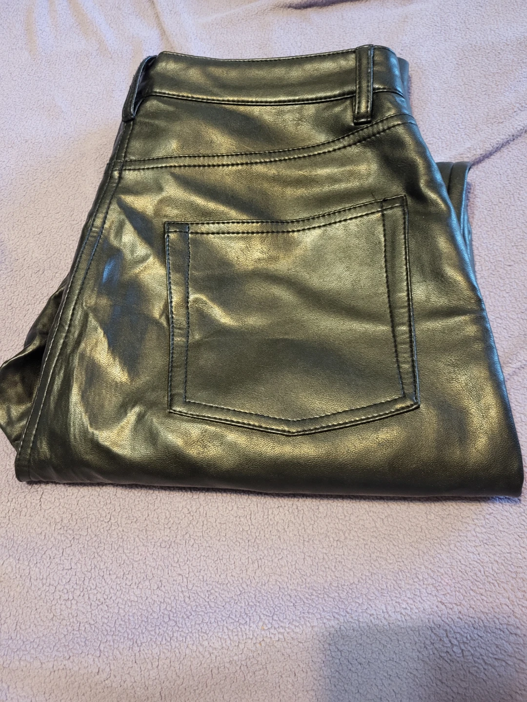 Wilfred Faux Leather Pants Black Size 8 - photo 2