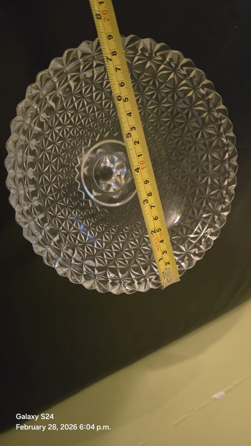 Glass Footed Cake Stand