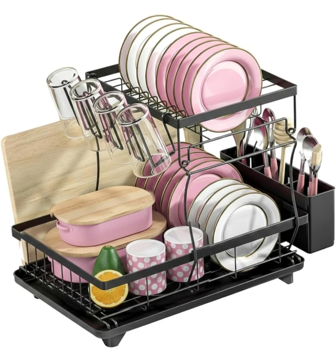 2 Tier Dish Drying Rack