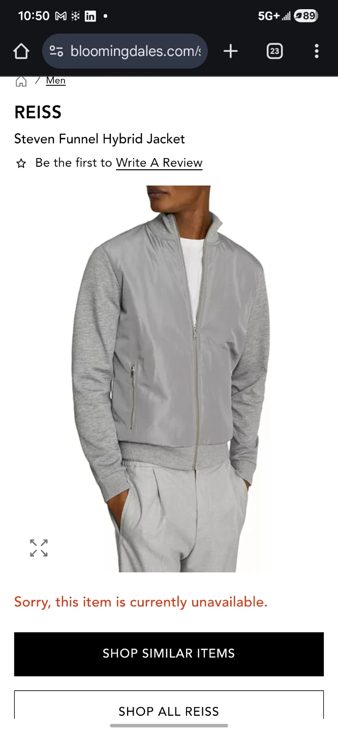 REISS Steven Funnel Hybrid Man's Jacket - photo 4