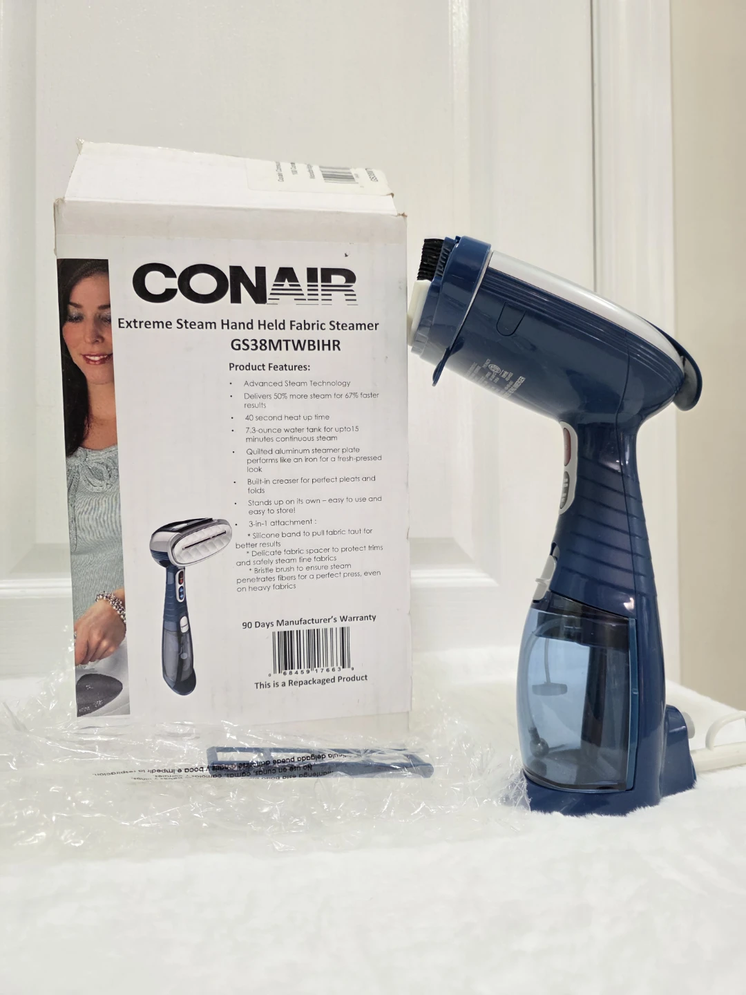 Conair Extreme Steam Hand Held Fabric Steamer GS38MTWBIHR