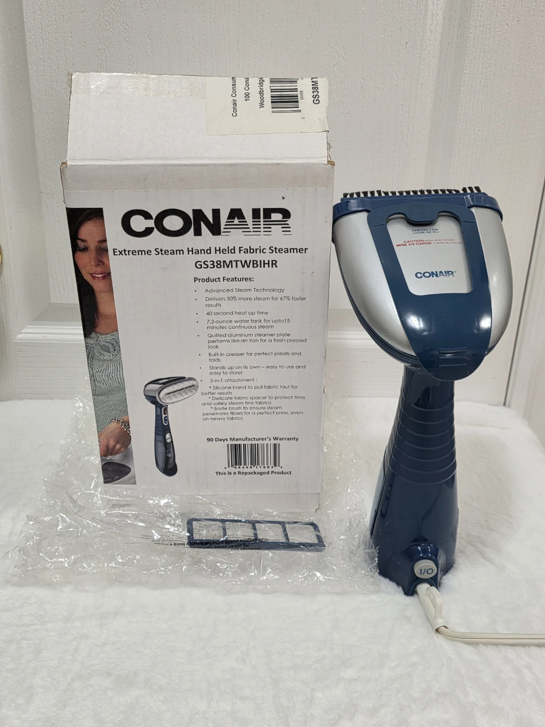 Conair Extreme Steam Hand Held Fabric Steamer GS38MTWBIHR - photo 3