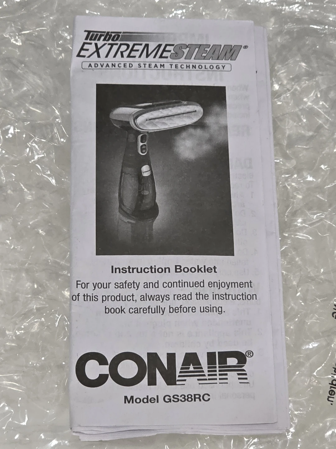 Conair Extreme Steam Hand Held Fabric Steamer GS38MTWBIHR - photo 5