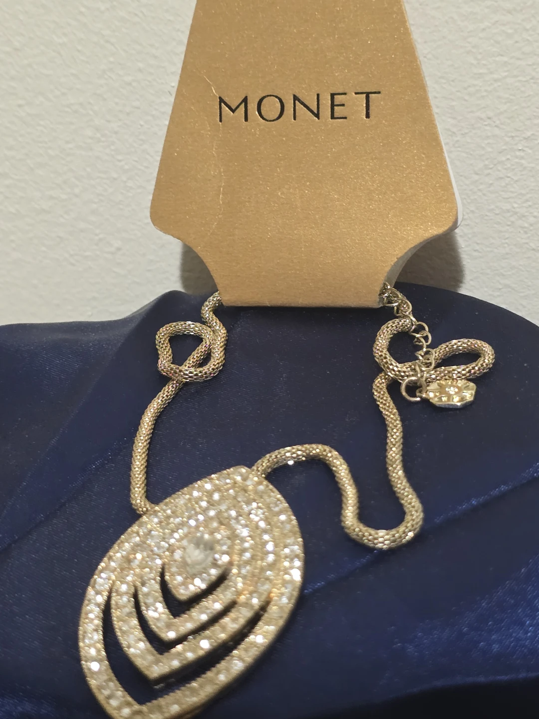 Monet Rhinestone Pendant Necklace - photo 5