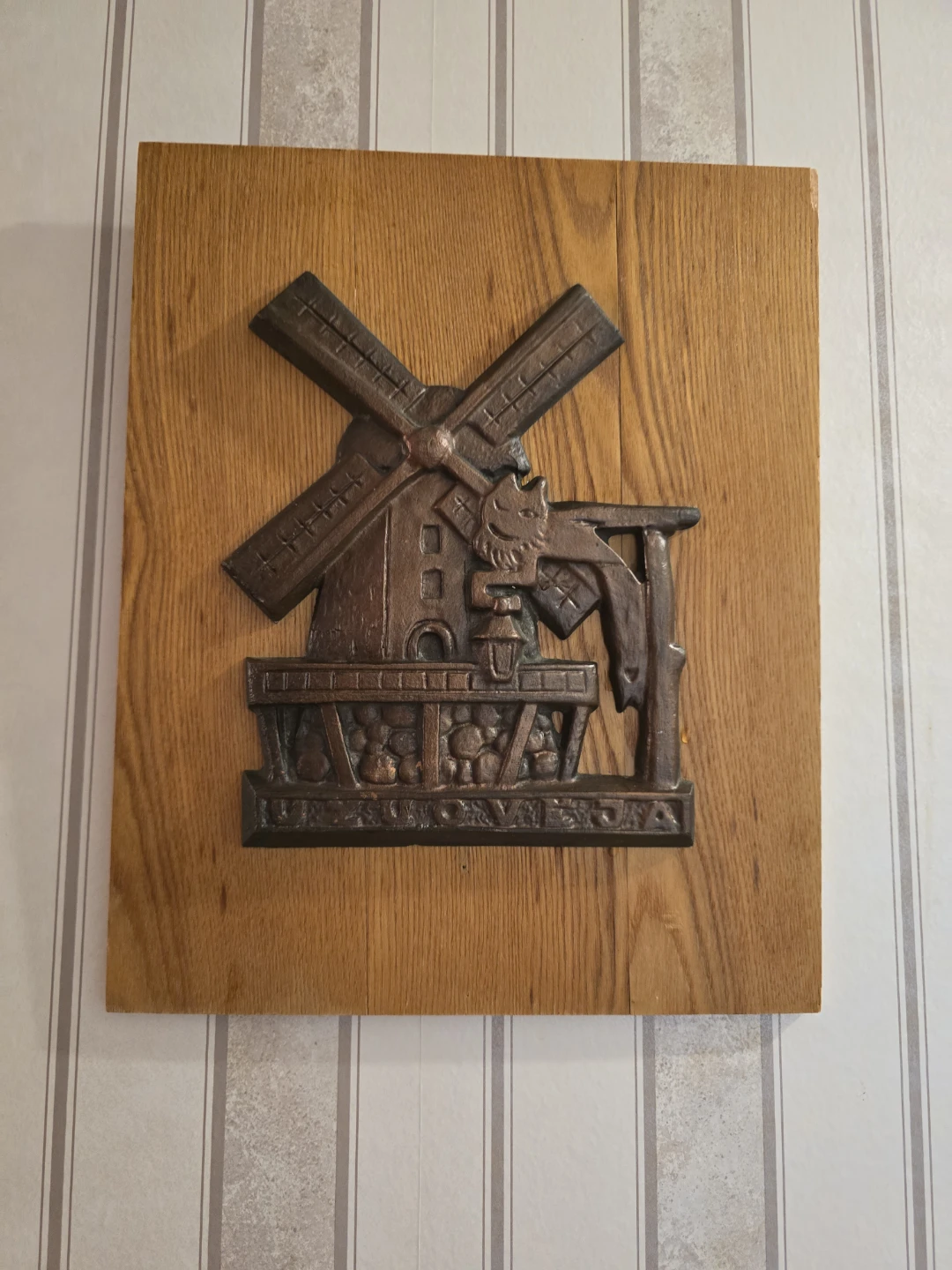 Village || Metal Alloy on Wood