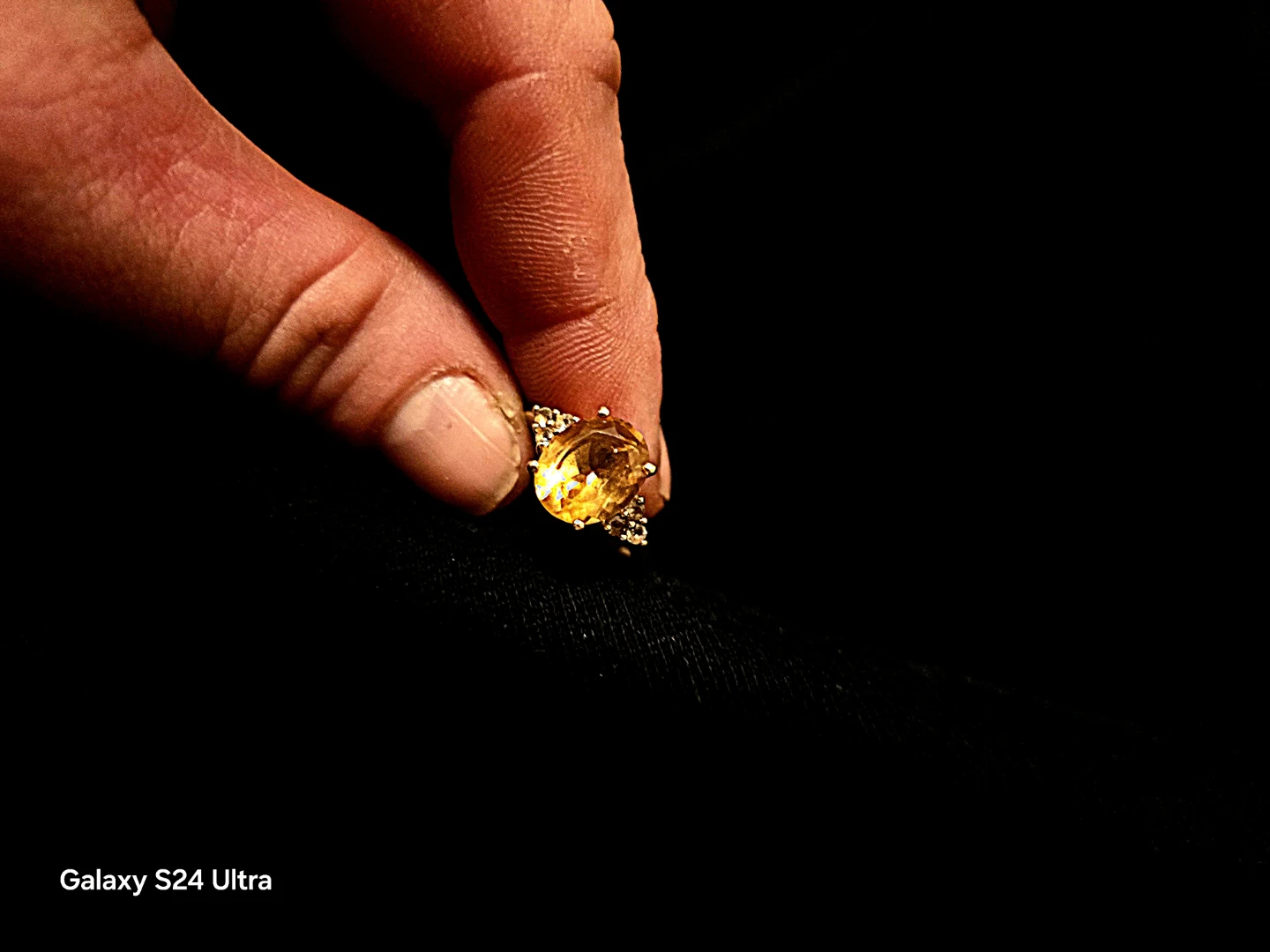 Oval Citrine and Diamond Ring - photo 2
