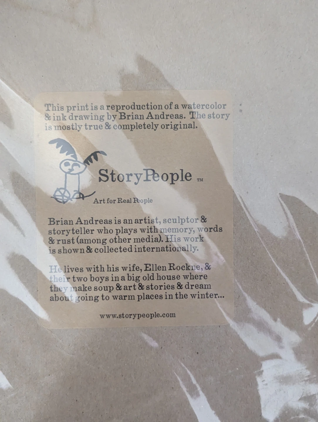 StoryPeople "Some Kind of Ride" Print by Brian Andreas - photo 2