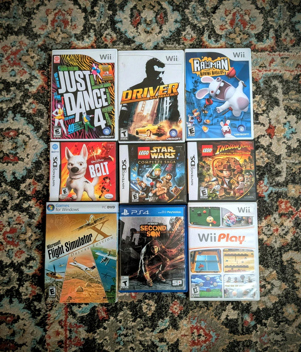Assorted Video Game Lot - Wii, PS4, PC, DS