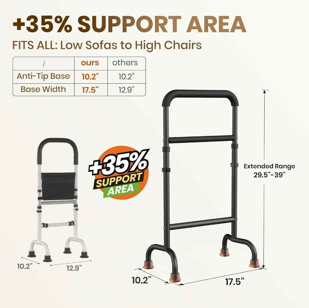 Stand Assist Mobility Aid for Seniors - 450lb Capacity - photo 2